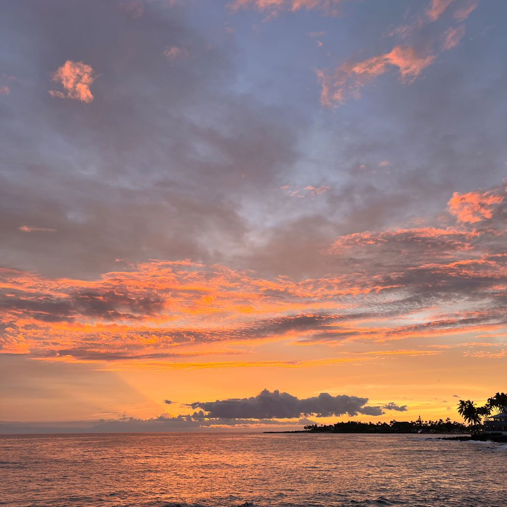 Sonnenuntergang auf Big Island