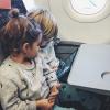 Linder im Flugzeug