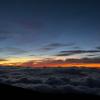 Sonnenuntergang auf dem Haleakala Vulkan auf Maui